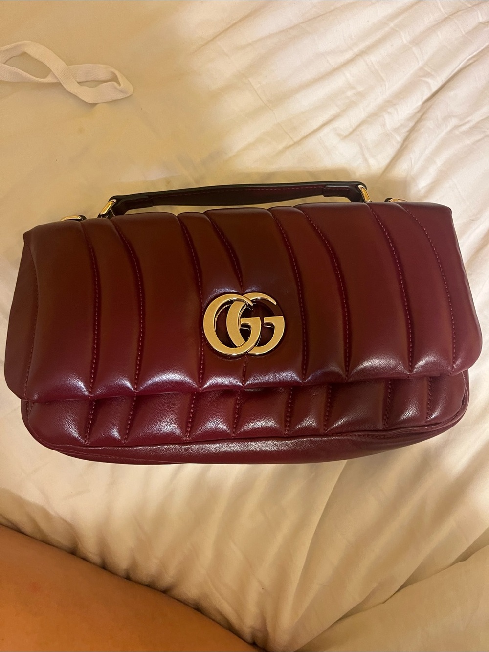 Gucci Milano Small Crossbody Bag - Burgundy - Fall 2024